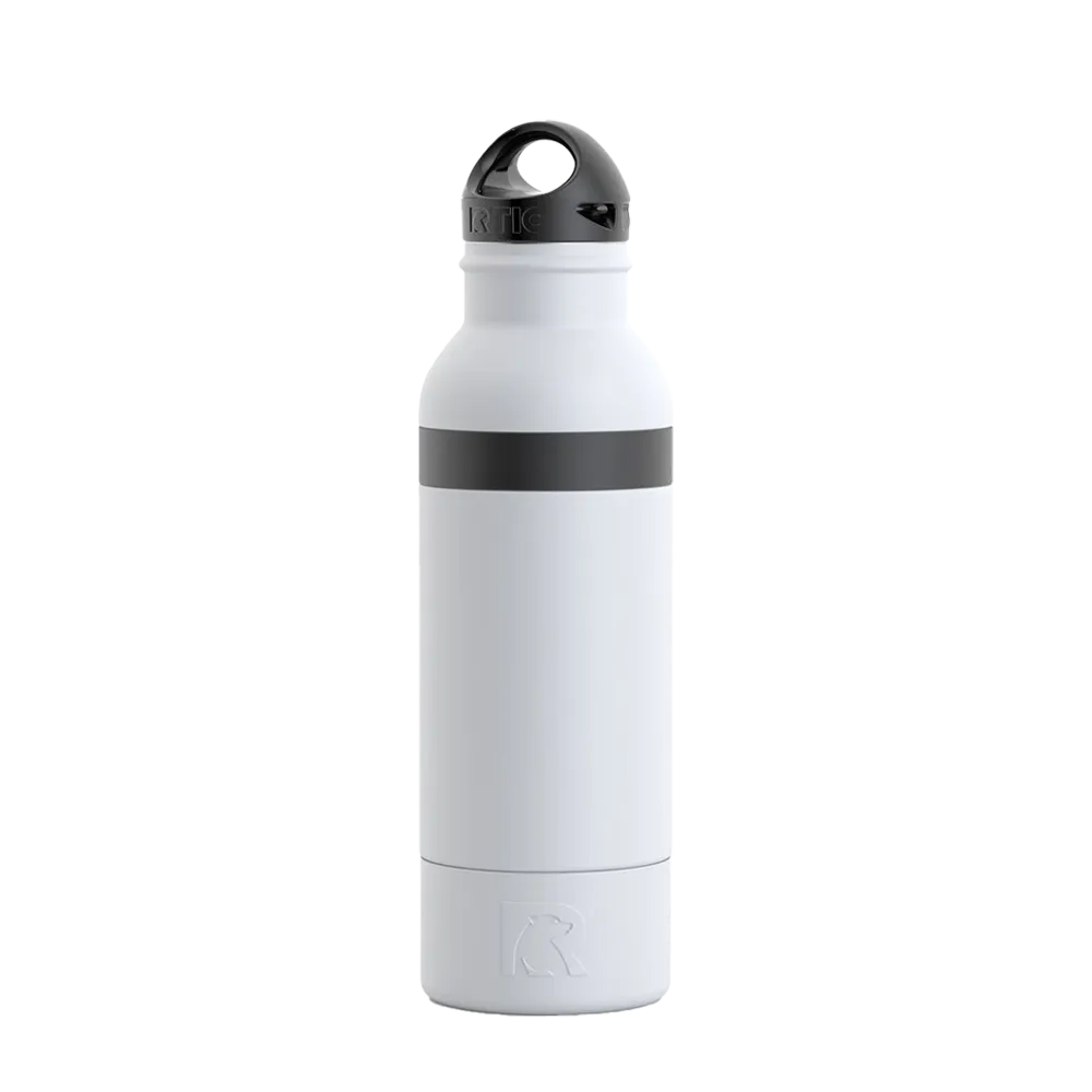 Front customization side of the RTIC Bottle Chiller in White