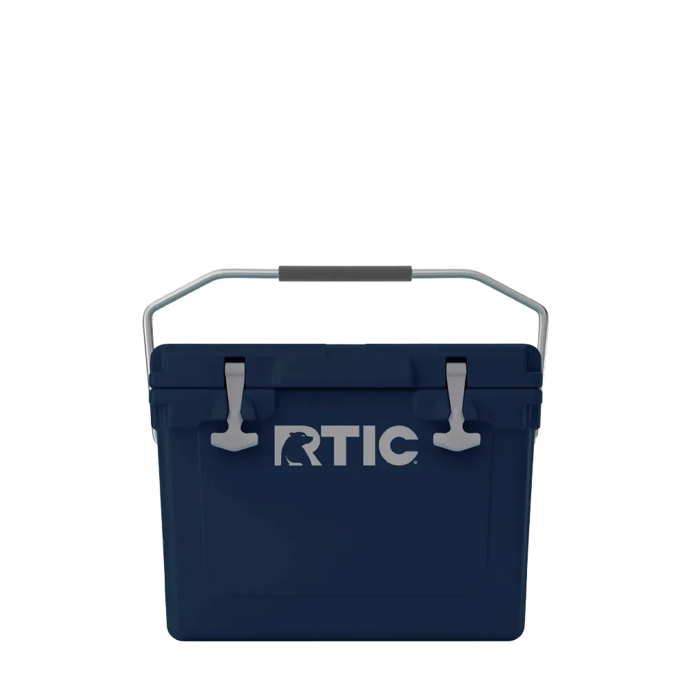 Front customization side of the RTIC Ultra-Tough Cooler 20 qt in Navy