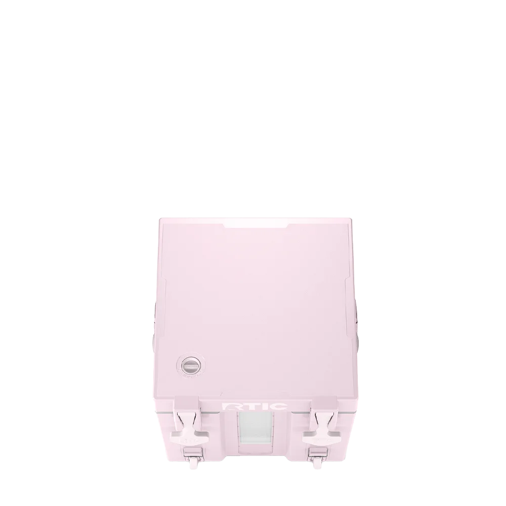 Lid customization side of the RTIC Halftime Cooler 3 Gallon in Pale Pink