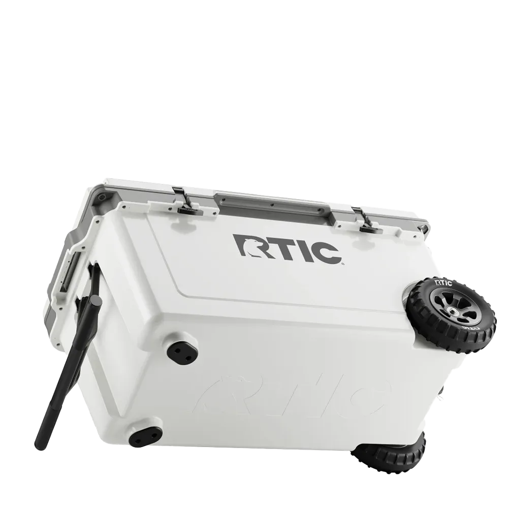 RTIC Ultra Light Cooler with Wheels 72 qt in White