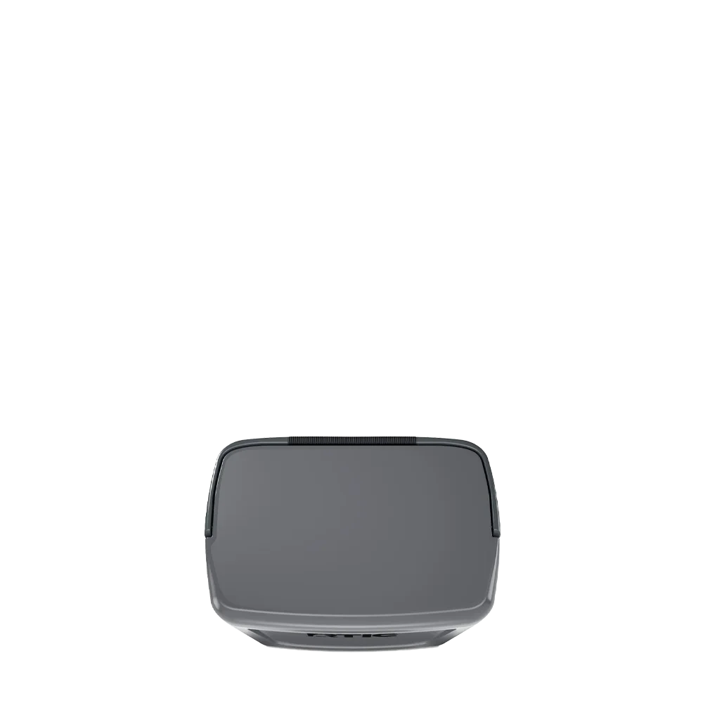 Lid customization side of the RTIC Road Trip Personal Cooler 8 qt in Dark Gray and Cool Gray