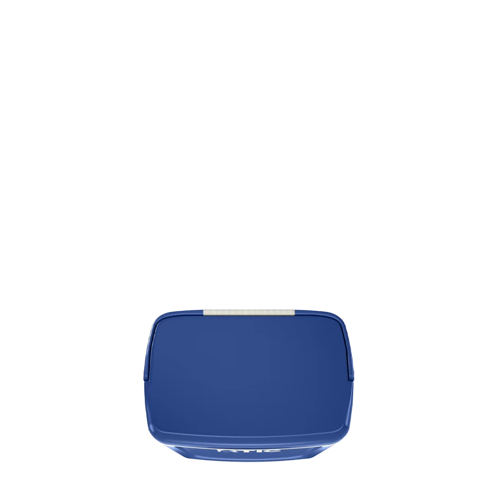 Lid customization side of the RTIC Road Trip Personal Cooler 8 qt in Cobalt