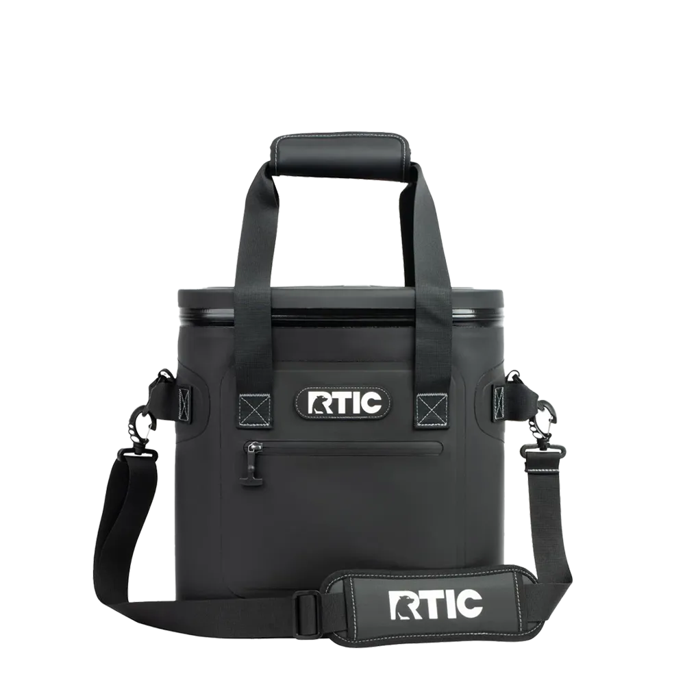 Front customization side of the RTIC Ultra-Tough Cooler 20 Can in Black