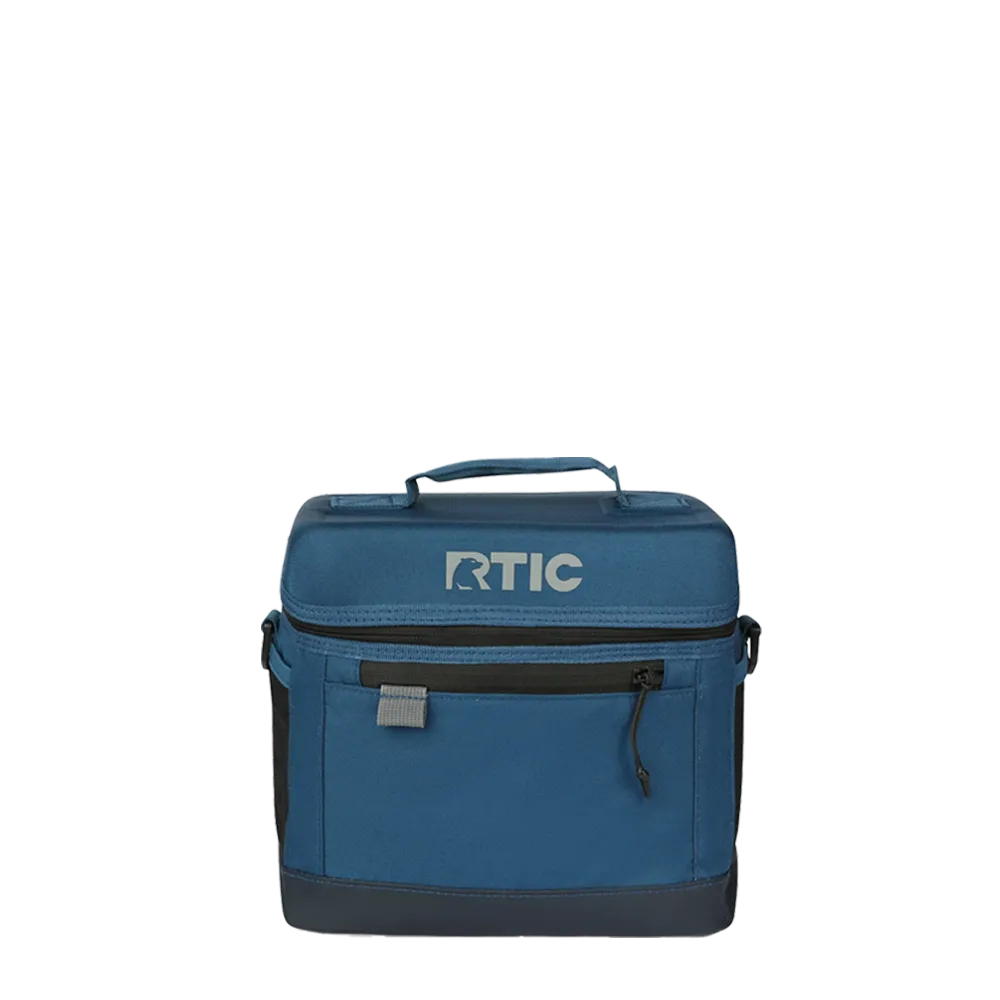 Front customization side of the RTIC Everyday Cooler 8 Can in Navy
