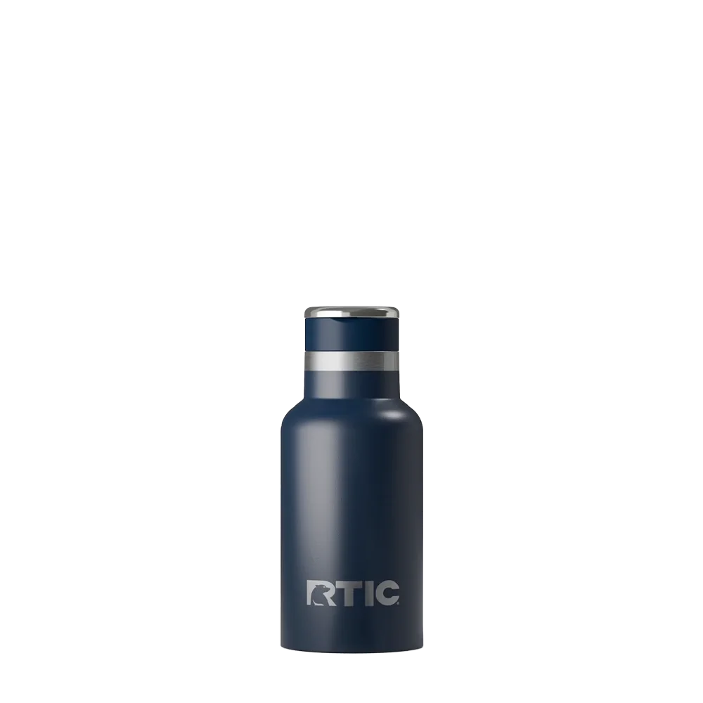 Back customization side of the RTIC Little Journey Bottle 12 oz in Navy