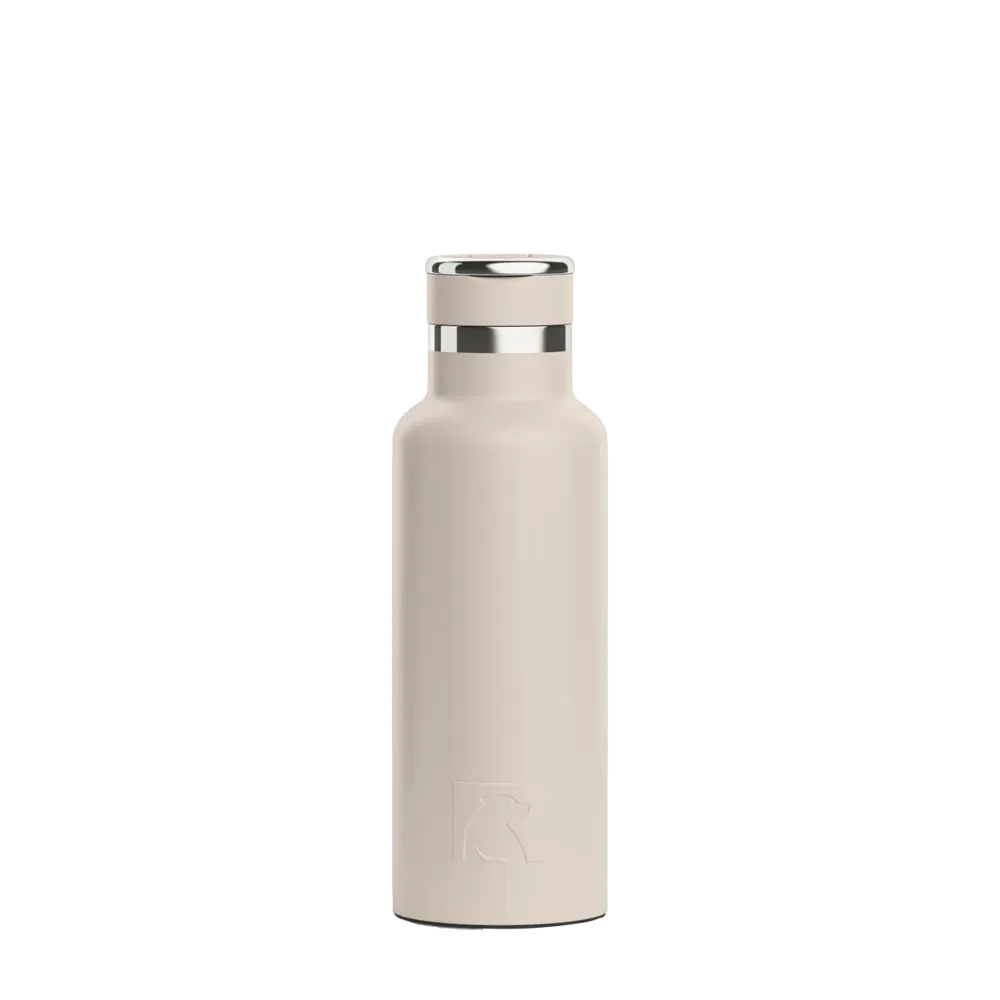 Front customization side of the RTIC Journey Bottle 16 oz in Beach
