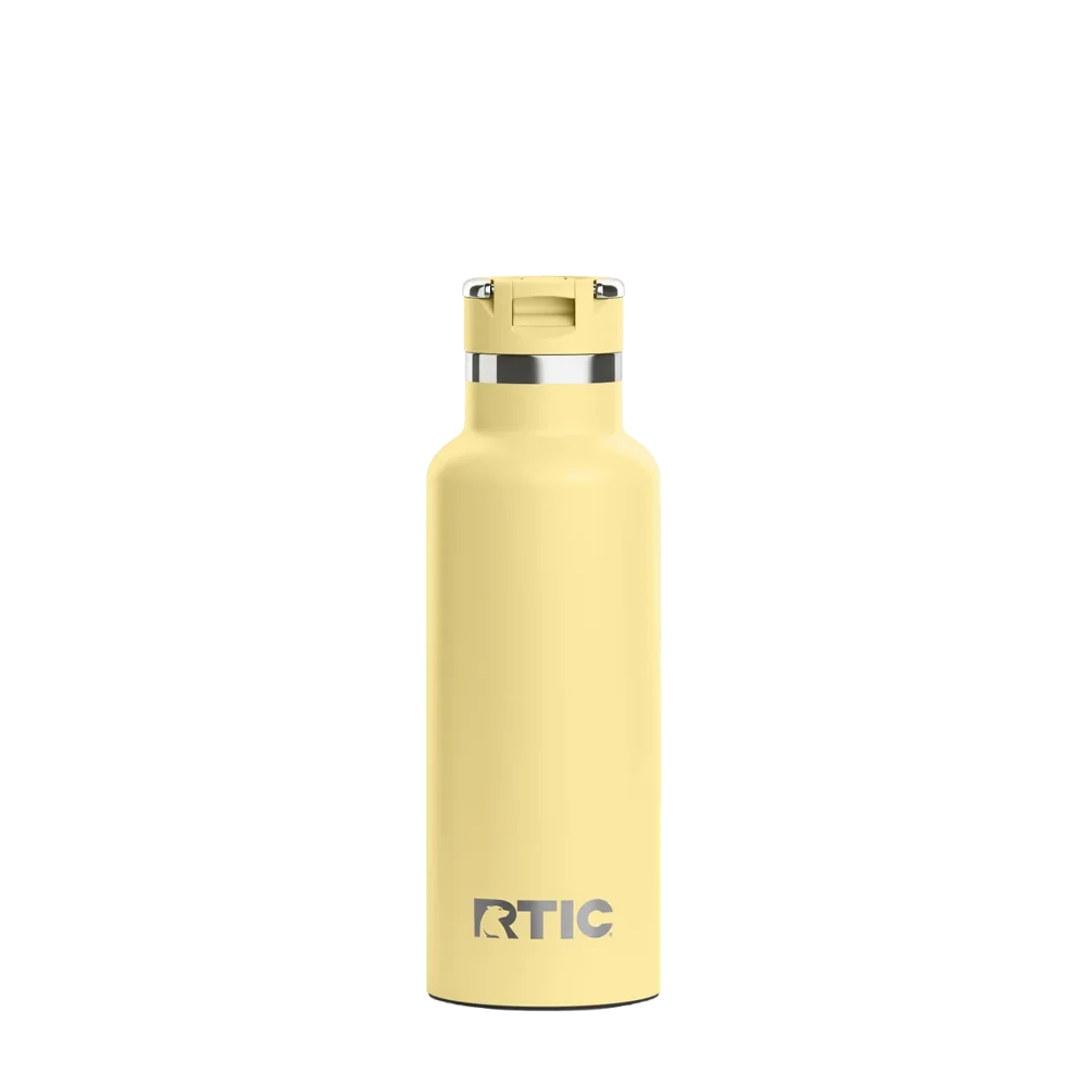 Back customization side of the RTIC Journey Bottle 16 oz in Sunlight