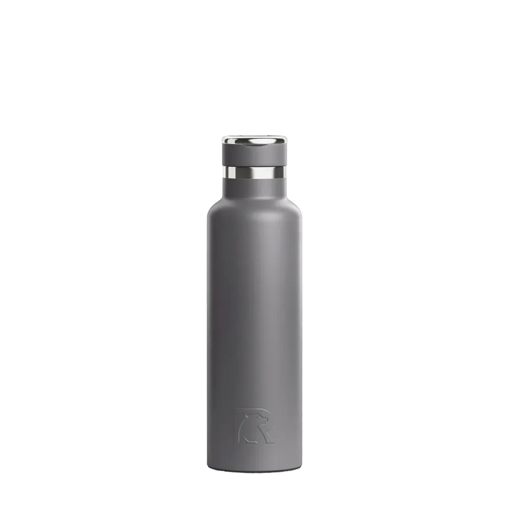 Front customization side of the RTIC Journey Bottle 20 oz in Graphite