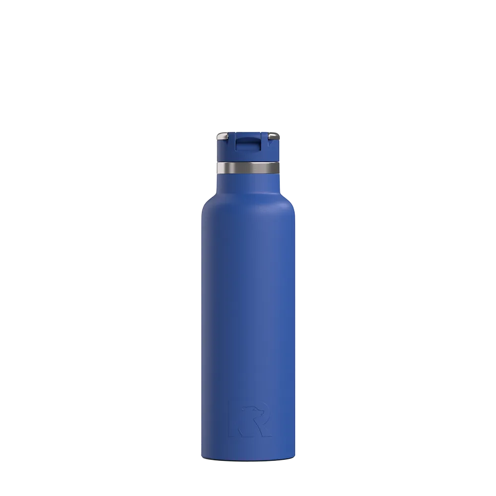 Front customization side of the RTIC Journey Bottle 20 oz in Cobalt