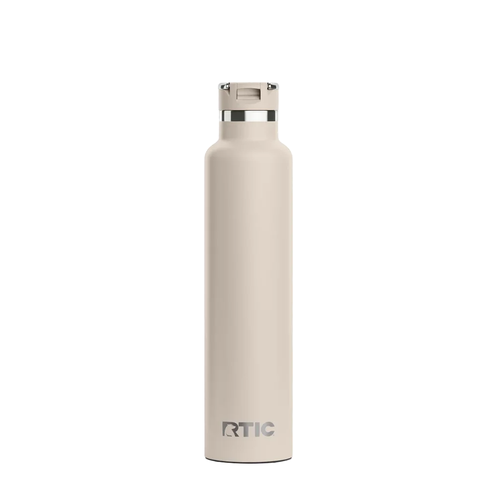Back customization side of the RTIC Journey Bottle 26 oz in Beach