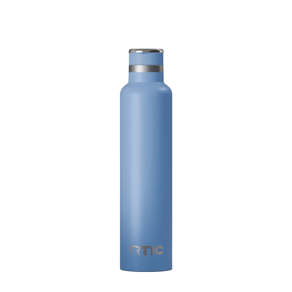 Back customization side of the RTIC Journey Bottle 26 oz in Denim