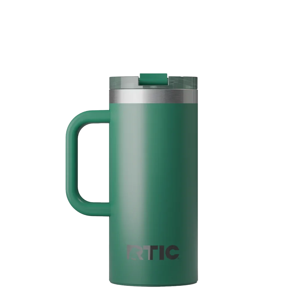 Back customization side of the RTIC Road Trip Travel Mug 16 oz in Pine Tree