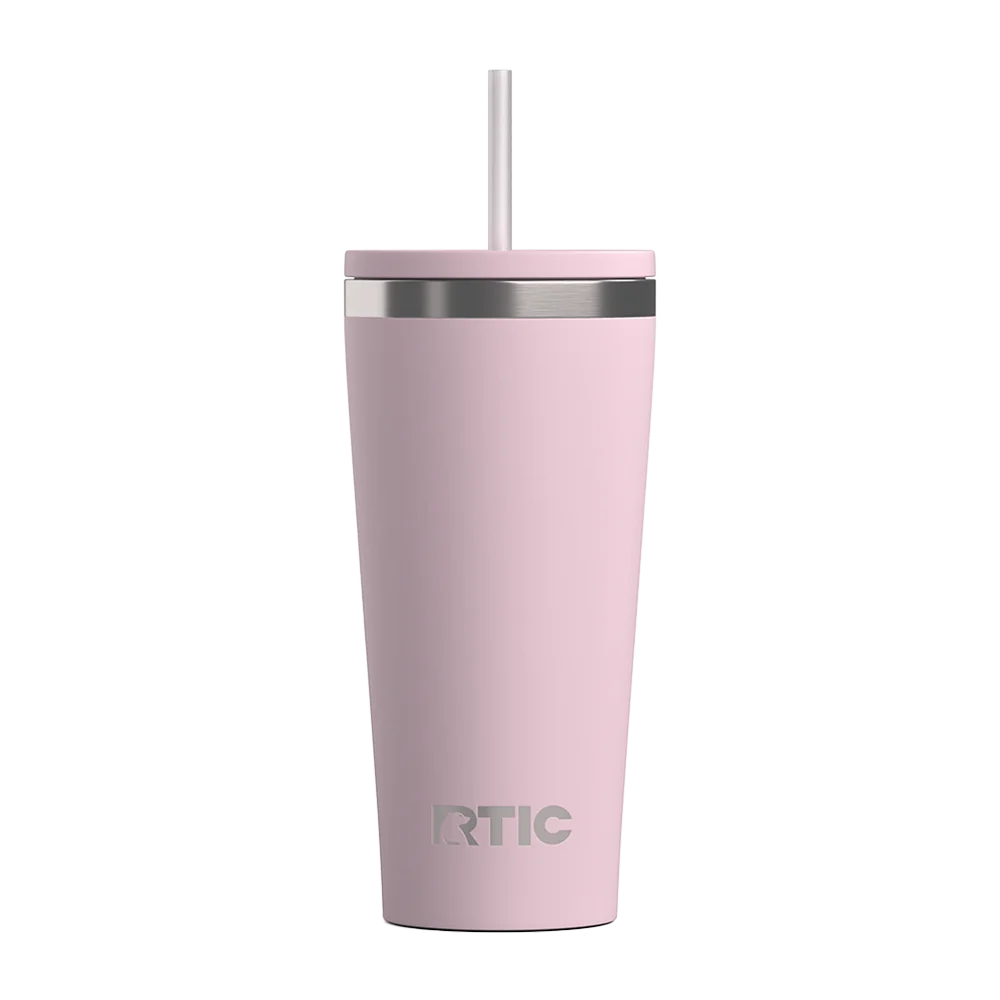 Front customization side of the RTIC Everyday Tumbler 20 oz in Pale Pink