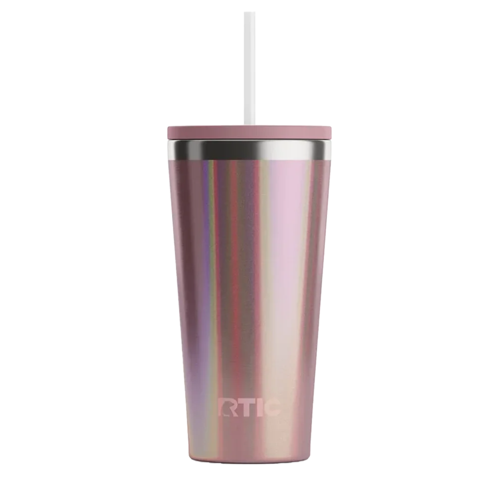 Front customization side of the RTIC Everyday Tumbler 20 oz in Glitter Snapdragon