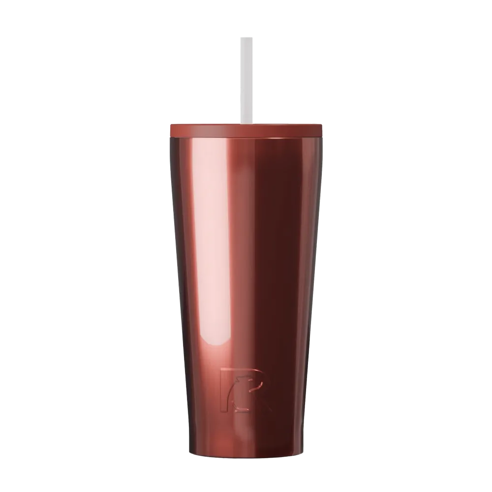 Back customization side of the RTIC Everyday Tumbler 20 oz in Black Cherry Metallic