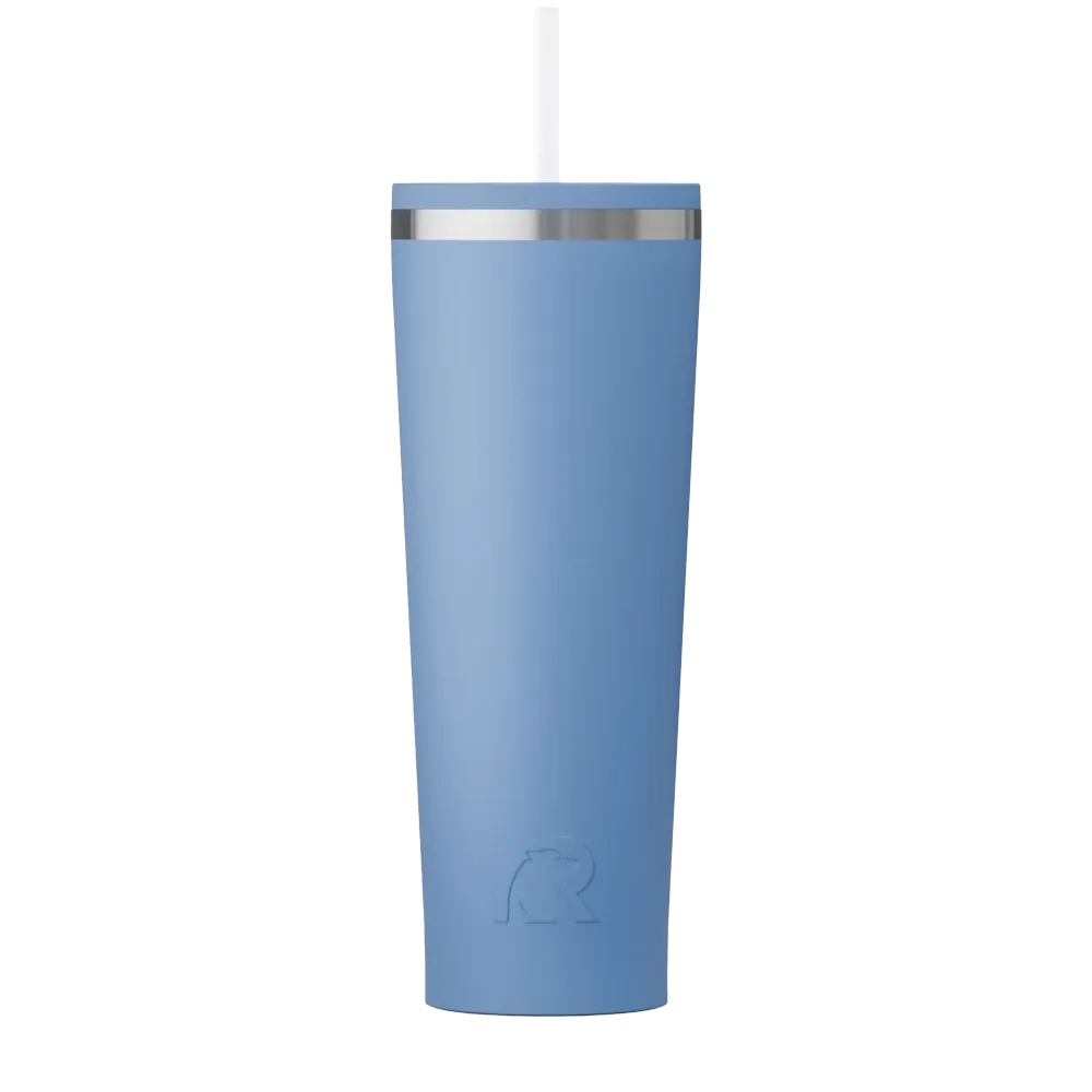 Front customization side of the RTIC Everyday Tumbler 28 oz in Denim