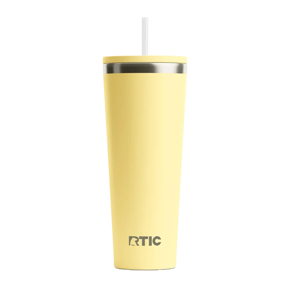 Back customization side of the RTIC Everyday Tumbler 28 oz in Sunlight