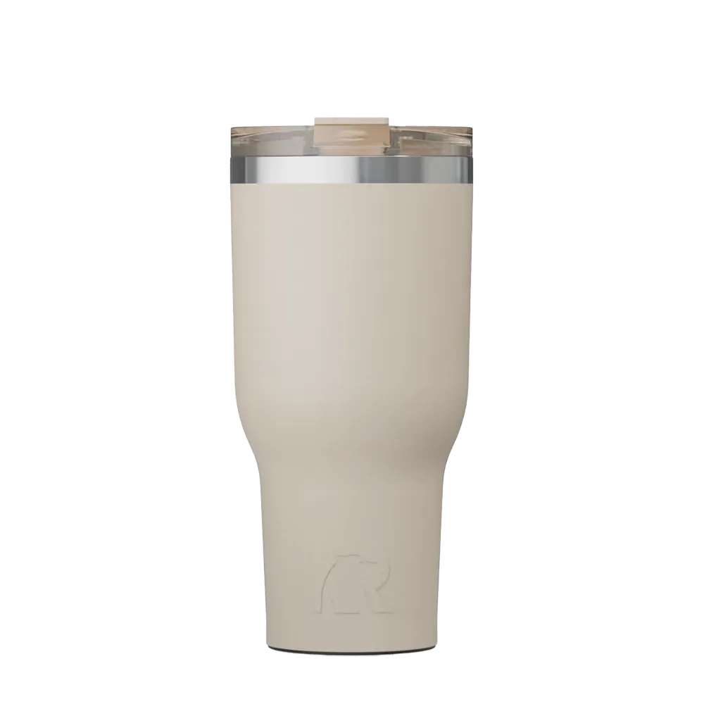 Back customization side of the RTIC Essential Tumbler 40 oz in Beach