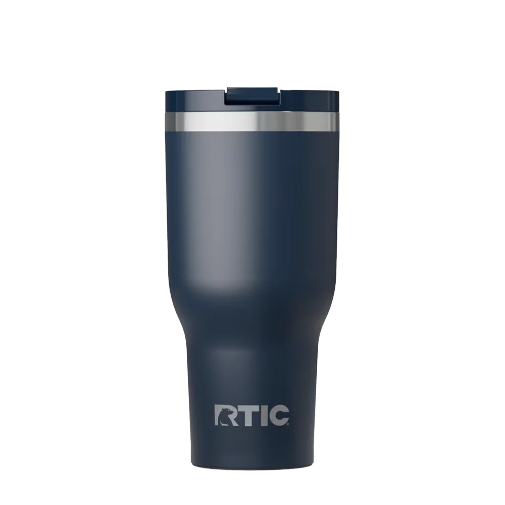 Front customization side of the RTIC Essential Tumbler 40 oz in Navy