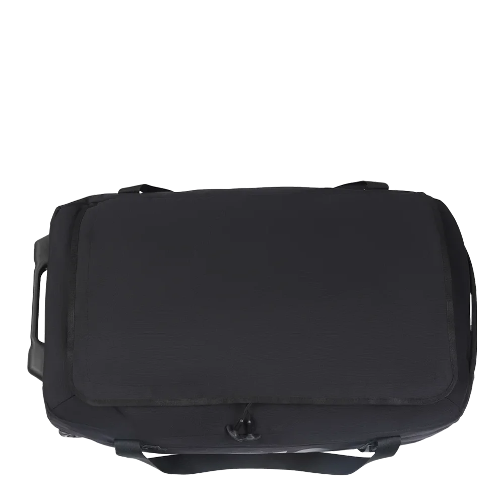 Front customization side of the RTIC Rolling Duffle Bag Large in Black