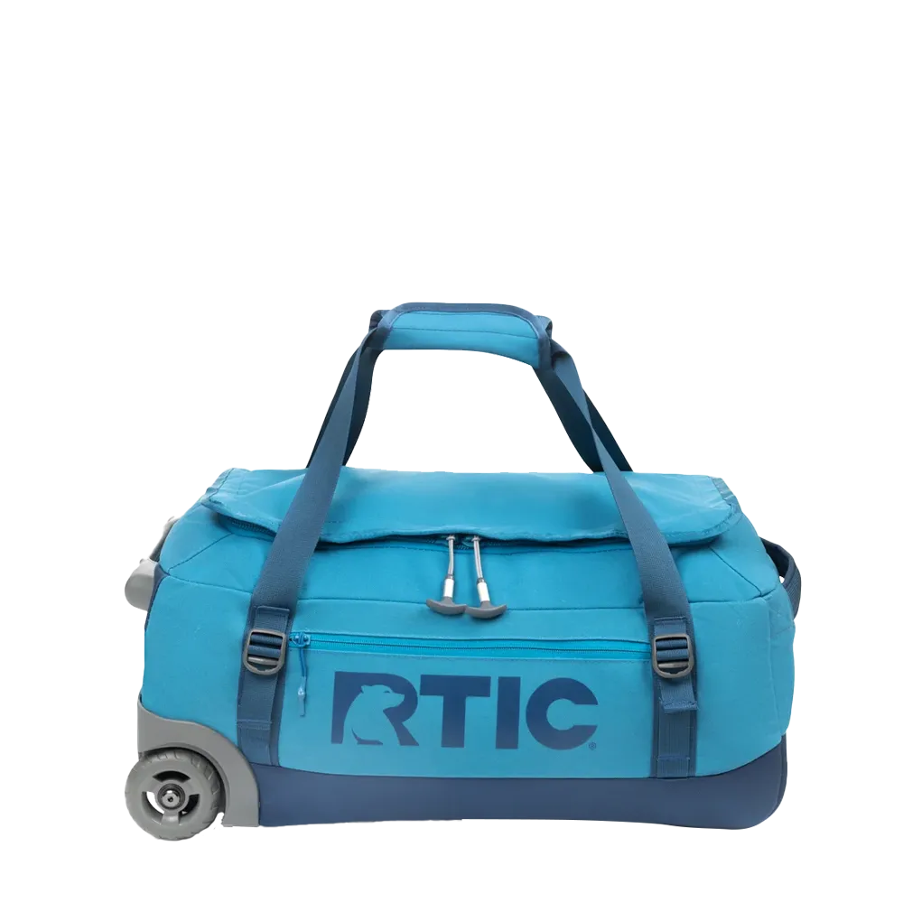 Customized RTIC Rolling Duffle Bag | Medium in Lake Blue