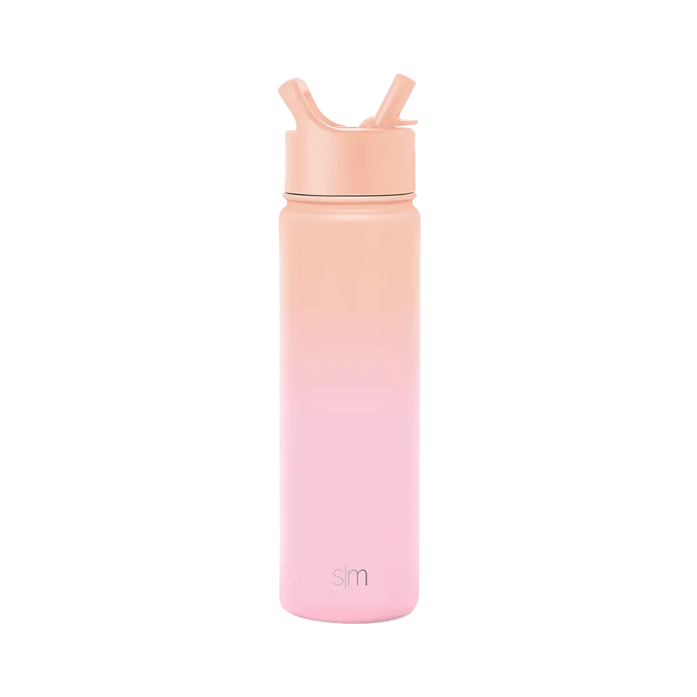 Customized Summit Water Bottle Straw Lid 22 oz Water Bottles from Simple Modern