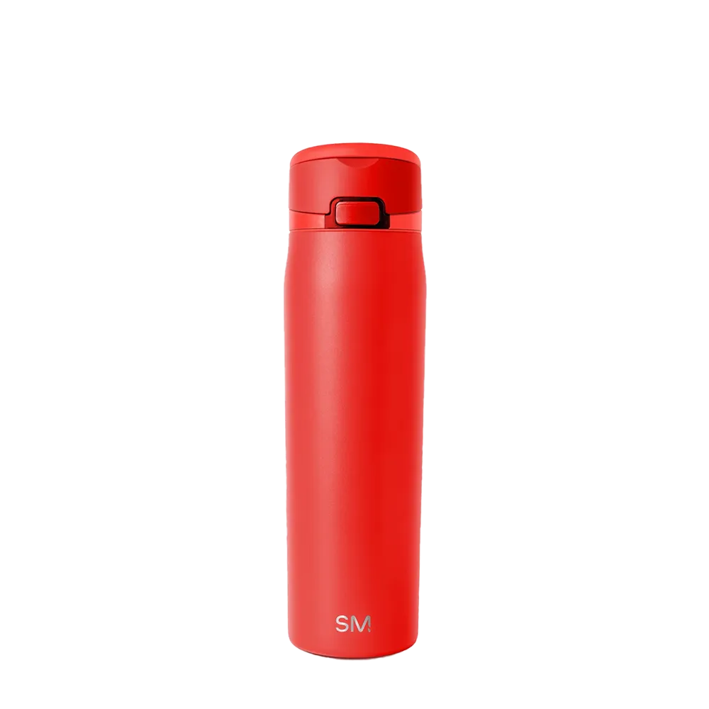 Simple Modern Mesa Loop Bottle with Covered Straw 24 oz Saffron