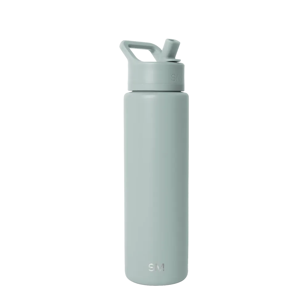 Simple Modern Summit Water Bottle With Straw Lid 30 oz Sea Glass Sage
