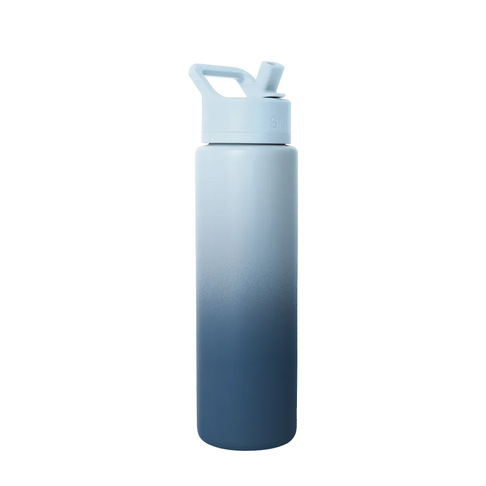 Simple Modern Summit Water Bottle With Straw Lid 30 oz Stormy Skies