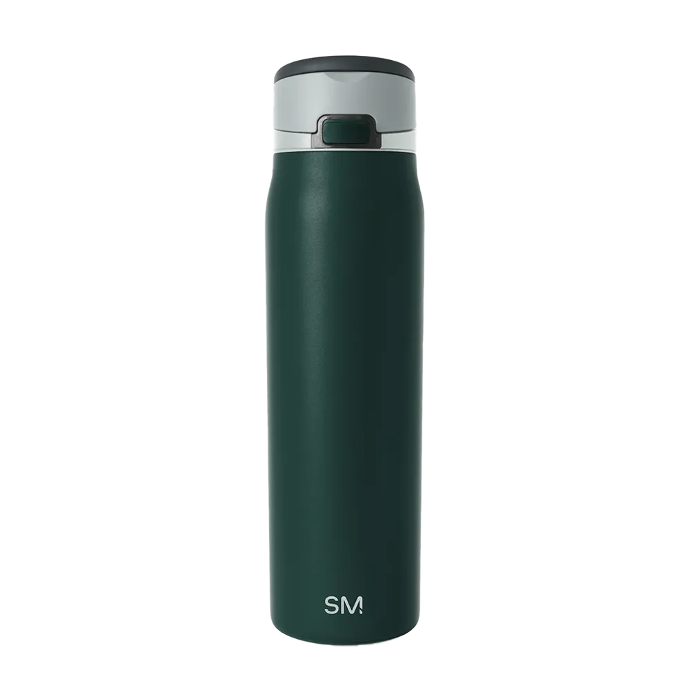 Simple Modern Mesa Loop Bottle with Covered Straw 30 oz Glacier Pine