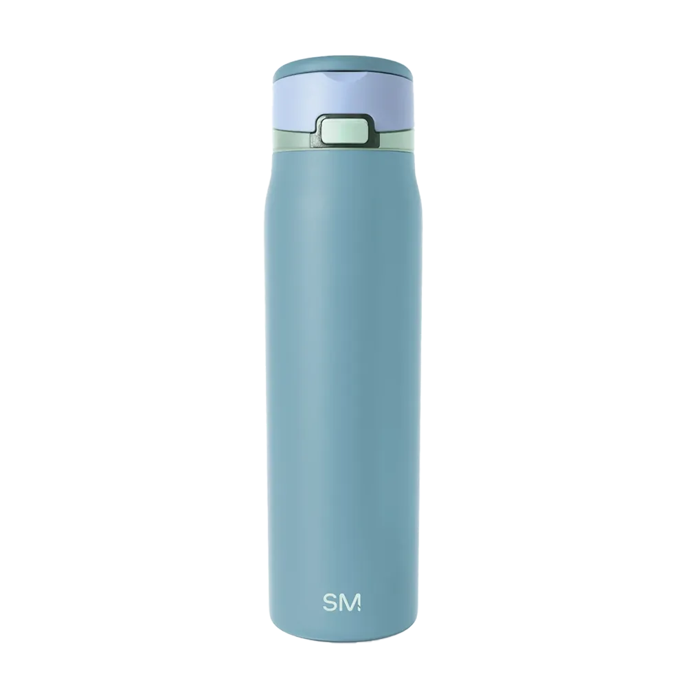 Simple Modern Mesa Loop Bottle with Covered Straw 30 oz Glacier Bay