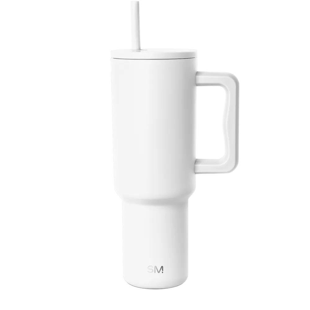 Simple Modern Trek Tumbler 40 oz Winter White
