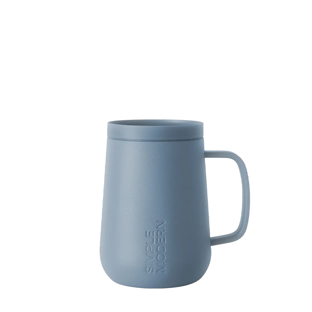 Simple Modern Voyager Signature Mug 12 oz Blue Dune