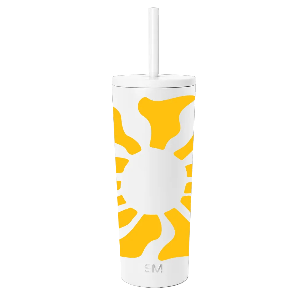 Wavy Rays Monogram Classic Tumbler | 24 oz
