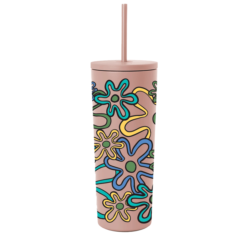 Simple Modern Spring Collection wrap Retro Daisies