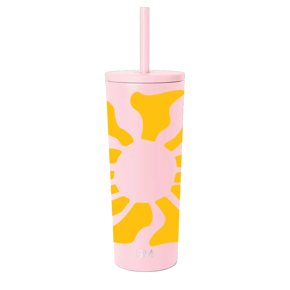 Wavy Rays Monogram Classic Tumbler | 24 oz