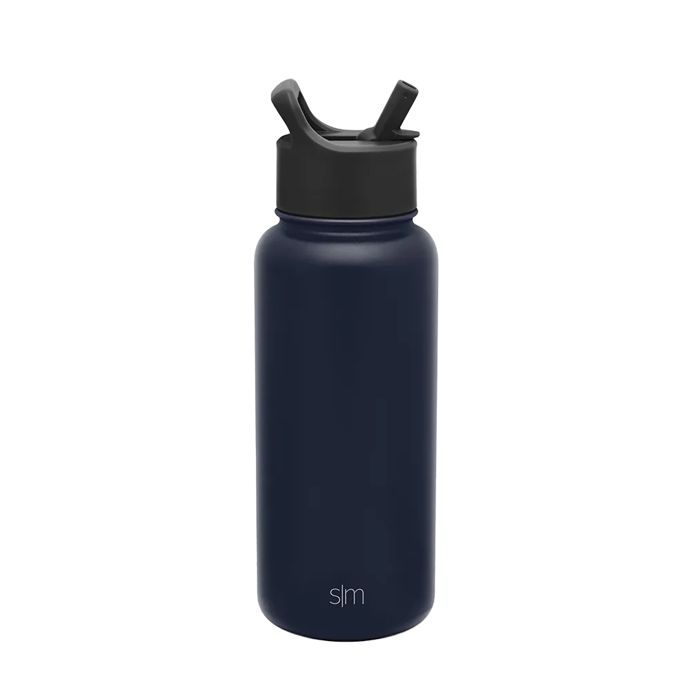 Customized Summit Water Bottle Straw Lid 32 oz Water Bottles from Simple Modern
