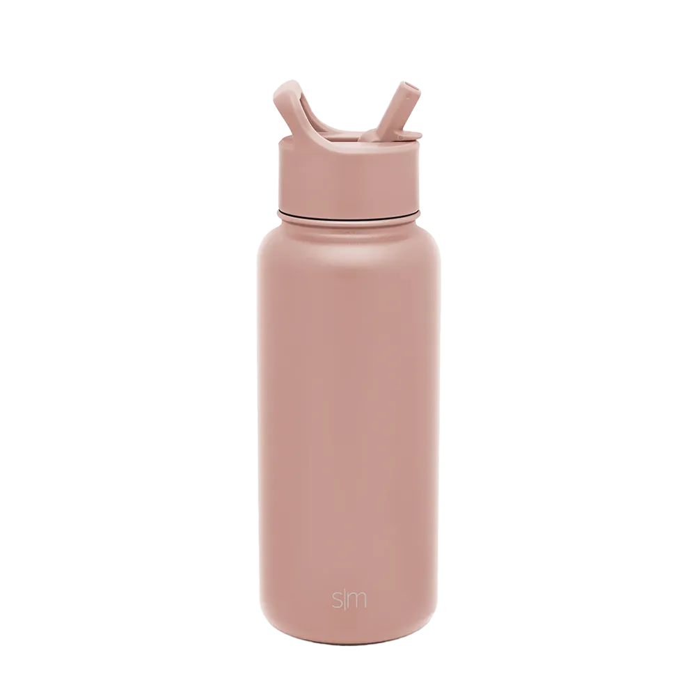 Customized Summit Water Bottle Straw Lid 32 oz Water Bottles from Simple Modern
