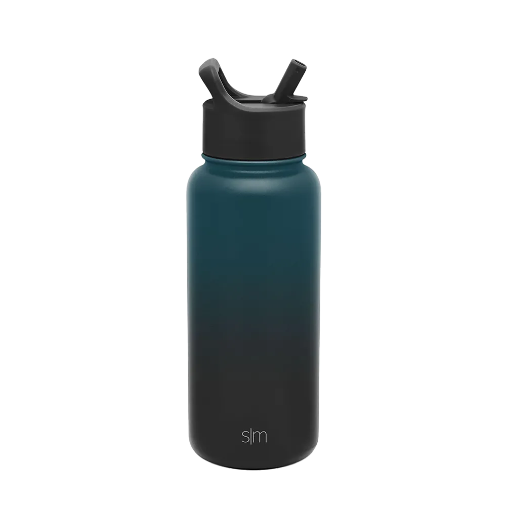 Customized Summit Water Bottle Straw Lid 32 oz Water Bottles from Simple Modern