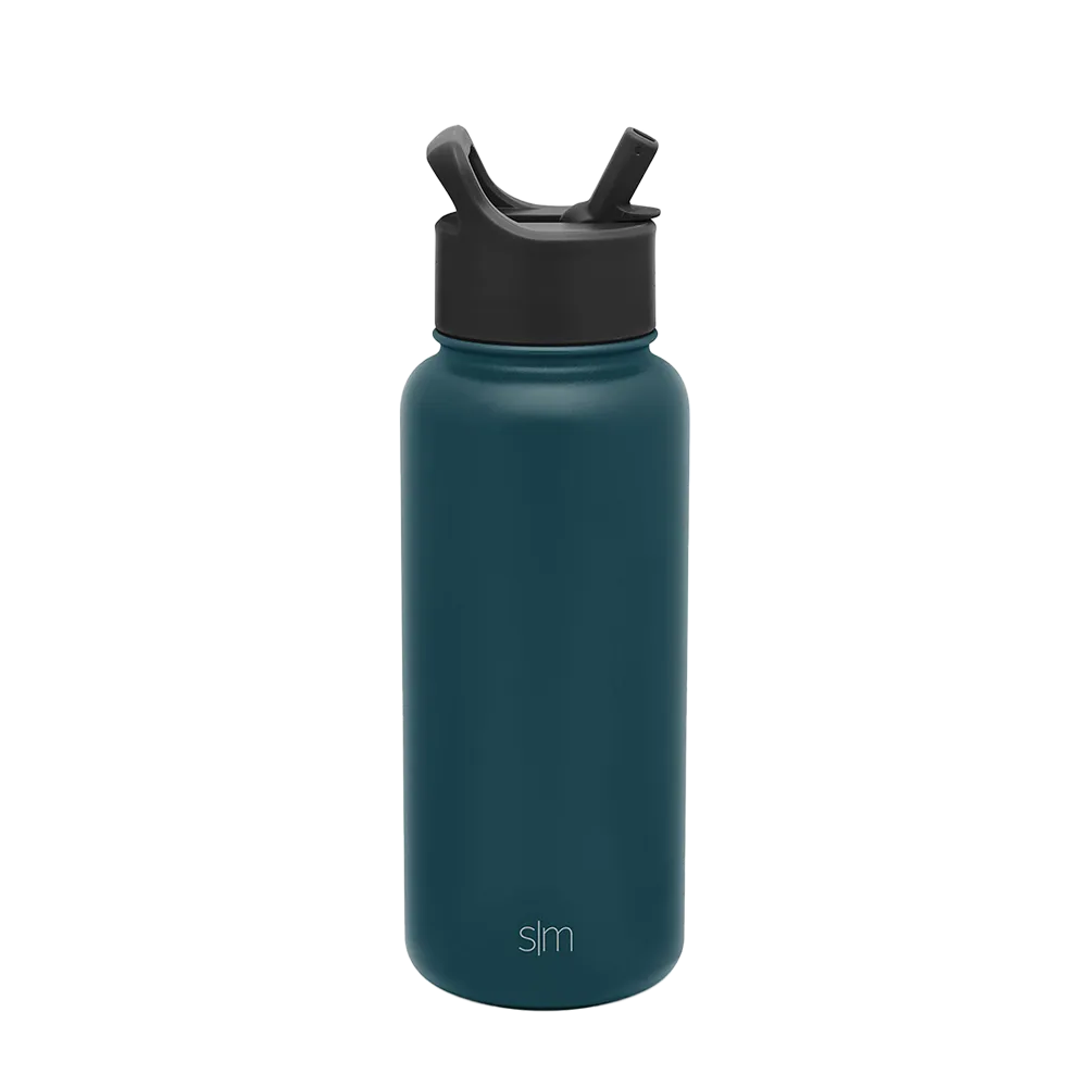 Customized Summit Water Bottle Straw Lid 32 oz Water Bottles from Simple Modern