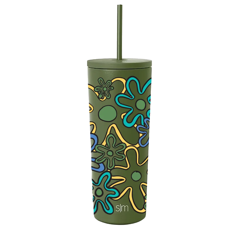 Simple Modern Spring Collection wrap Retro Daisies