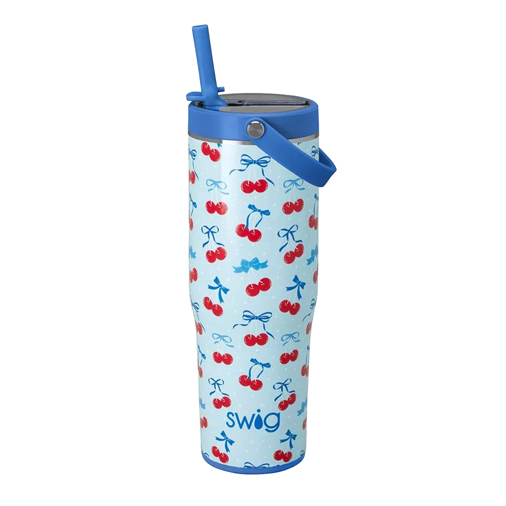 Swig Patterned To-Go Tumbler 30 oz Cherry Pop