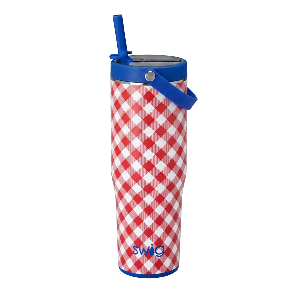 Swig Patterned To-Go Tumbler 30 oz Patriotic Picnic