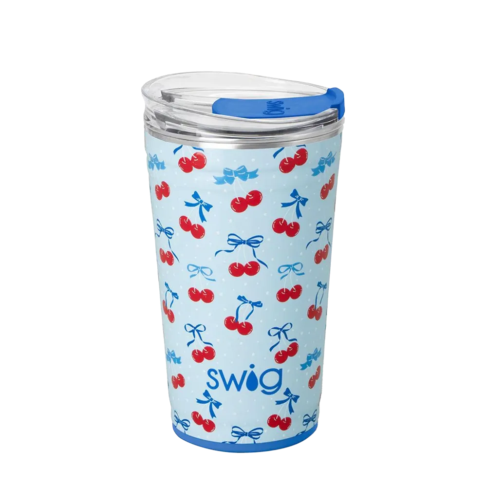 Swig Patterned Party Cup 24 oz Cherry Pop