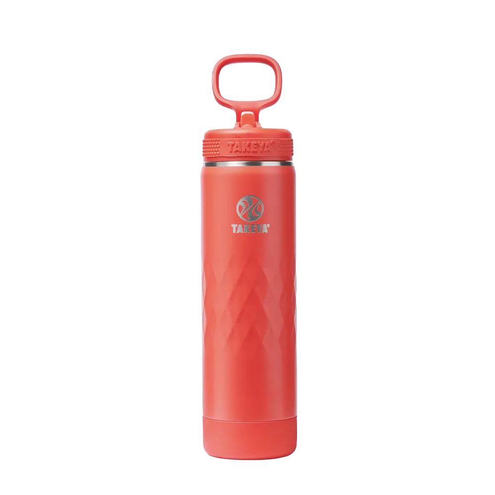 Takeya Sport Water Bottle with Straw Lid 22 oz Crimson