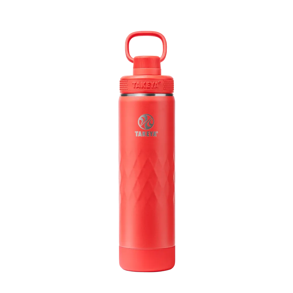 Takeya Sport Water Bottle with Spout Lid 22 oz Crimson