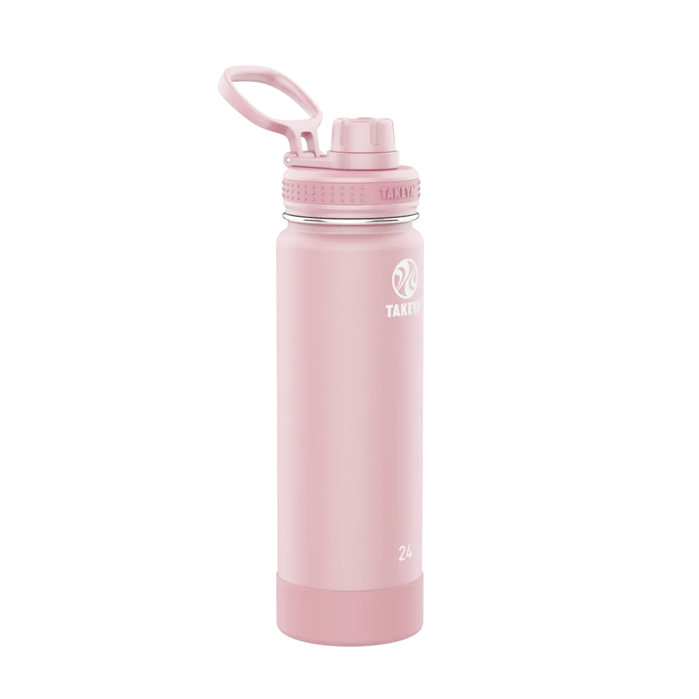 Takeya Actives Water Bottle Spout Lid 24 oz Blush