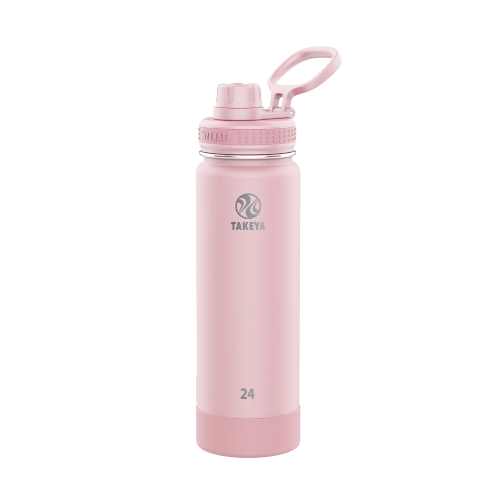 Takeya Actives Water Bottle Spout Lid 24 oz Blush
