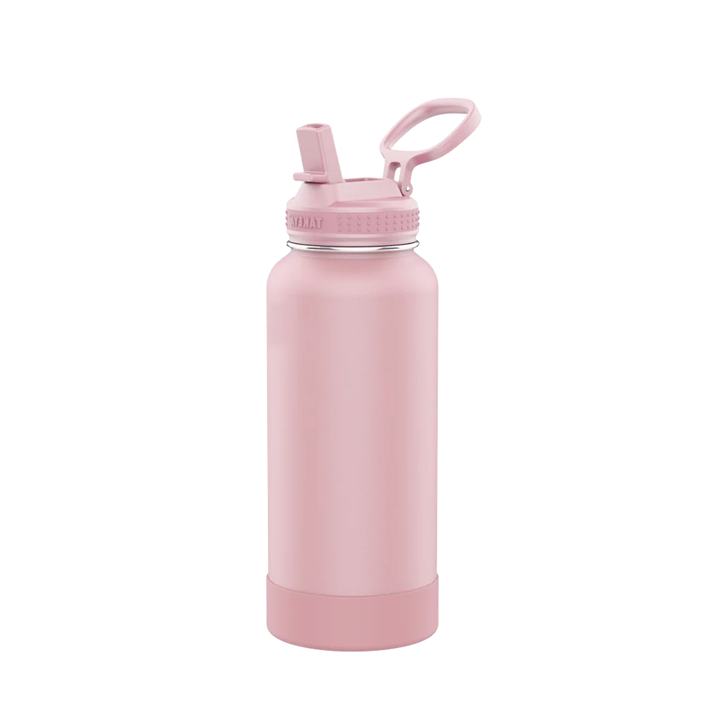 Takeya Actives Water Bottle Straw Lid 32 oz Blush