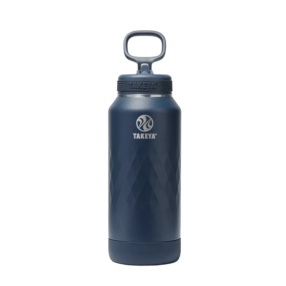 Takeya Sport Water Bottle with Straw Lid 32 oz Indigo